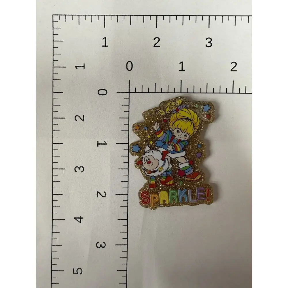 6 Pc Rainbow Brite Acrylic Flatbacks